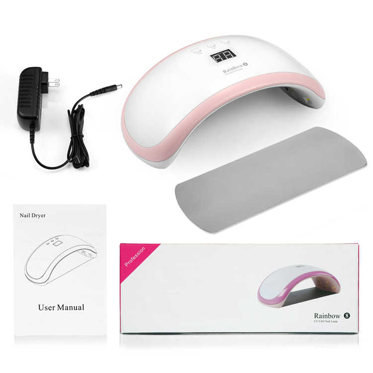 Professionnel de haute Qualité 36 Watts Sèche-ongles UV Lampe À Ongles pour le Gel avec 10 s/30 s/60 s/99 s minuteries
