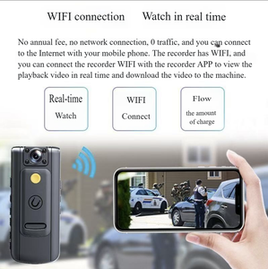 กล้องบันทึกภาพ 4K อัลตร้าเคลียร์ พร้อม WiFi ติดตั้งบนหน้าอก สำหรับกิจกรรมกลางแจ้ง ปั่นจักรยาน ป้องกันการสั่นไหว รองรับการบันทึกสูงสุด 256GB - Product Image 5