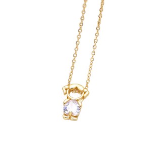 Nuova Collana con Ciondolo per Ragazze - Catena a Osso con Chiusura a Cuore in Zirconio Placcato Rame - Alla Moda e Versatile - Product Image 5
