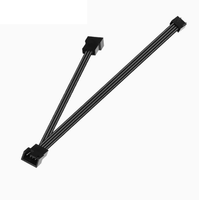 Kabel adaptor kipas komputer - Kabel kipas datar tembaga penuh tipe M 4-pin kecil, satu-ke-dua hingga satu-ke-enam