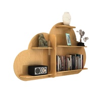 Étagère flottante murale en bois en forme de nuage étagère à livres pour chambre d'enfant étagère de rangement décorative murale bibliothèque en bois