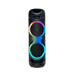 ลำโพงพกพา 60W ราคาโรงงาน พร้อมวูฟเฟอร์คู่ขนาด 10 นิ้ว และไฟ RGB - รับผลิตแบบ OEM/ODM สำหรับคาราโอเกะและงานกลางแจ้ง วูฟเฟอร์คู่ขนาด 10 นิ้ว - Product Image 1