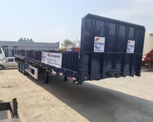 Remorque de cargaison à 3 axes de prix de gros d'usine, semi-remorque de barrière de bétail à vendre - Product Image 1