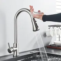 Capteur de retrait 360 rotation automatique économie d'eau robinet intelligent capteur cuisine capteur automatique robinet