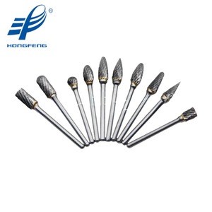 ACDEFGHLMN06M03 Set singolo taglio rame brasato carburo di tungsteno File di bave rotanti per la macinazione sbavatura taglio - Product Image 3