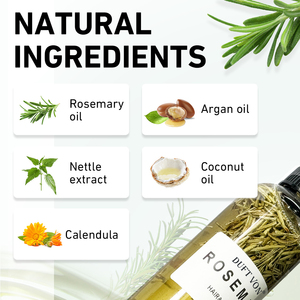Minyak esensial Rosemary organik suplemen penumbuh rambut perawatan kulit kepala Herbal Biotin minyak esensial penipis rambut minyak rambut alami - Product Image 4