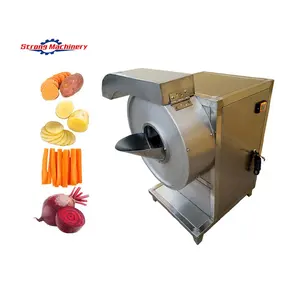 Industrial Automatic Vegetable Carrot Cutter Slicer French Fries Shredder Sweet Potato Chips Cutting Machine Price