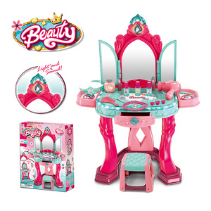 Gioco interattivo per bambini finta di giocattoli per il trucco Set tavolo per il trucco di bellezza ragazze per bambini vestono giocattoli per giochi di imitazione - Product Image 2
