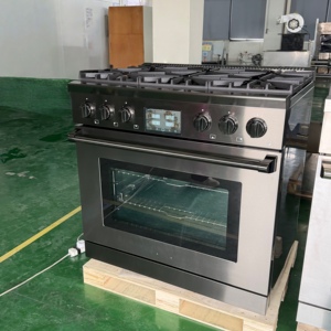 36 Inch 5.5 cu. ft. PVD Black Caoted Anti-Fingerprinted Electric <b>Stove</b> Oven, TFT Control Panel, Seamless Welded Oven Interior - Product Image 3