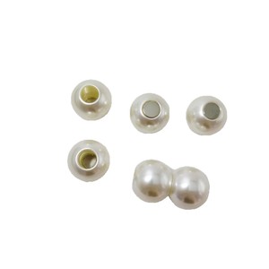 Imitation Pearl <b>Plastic</b> <b>Beads</b> 21mm Pair Magnetic DIY Jewelry Accessory For Necklace Scarf Crafting - Product Image 5
