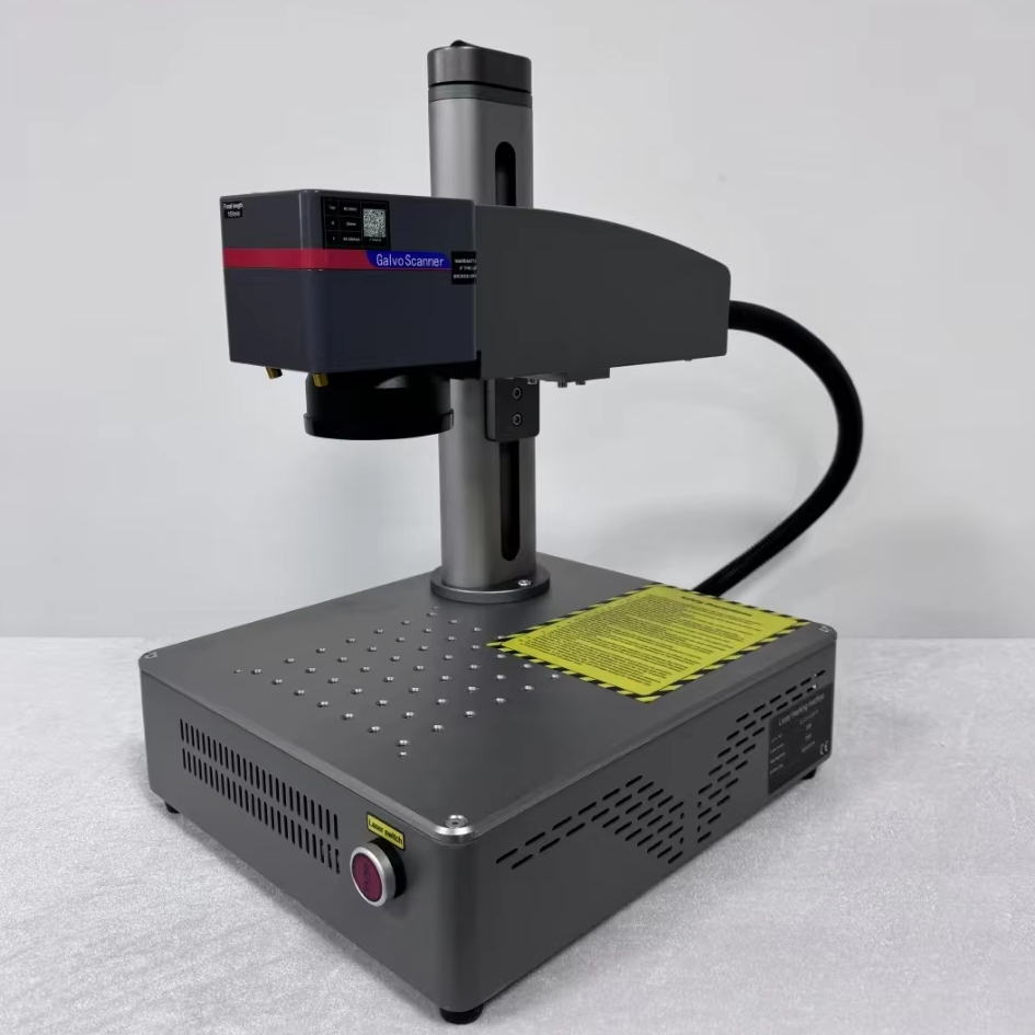 Laser Marking Machine Fiber UV Small Portable Metal Wood Leaf Engraving Photo Column Can Be Rotated Laser Engraving Machine
