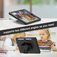 Coque hybride en TPU et plastique, étui robuste avec support pivotant à 360 degrés pour iPad 10.2 pouces, 9e génération 2018 2020 2021