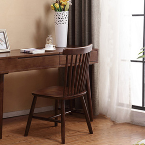 Nordic Windsor <b>Chair</b> Solid Wood Dining <b>Chair</b> Natural Color Durable Restaurant <b>Chair</b> - Product Image 4