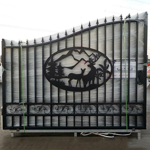 Apartamento de Diseño Europeo Puertas exteriores de <span class=keywords><strong>hierro</strong></span> forjado Casa de entrada Puertas de <span class=keywords><strong>hierro</strong></span> modernas Puertas de seguridad de <span class=keywords><strong>hierro</strong></span> forjado - Product Image 1