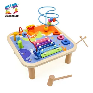 New arrival multifunction learning toy wooden activity table for kids W12D196