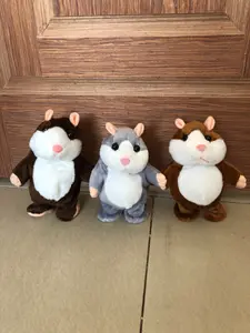 Manufacture Wholesale Cute Walking Talking Electric Stuffed Animal Hamster Plush Toys For Kids