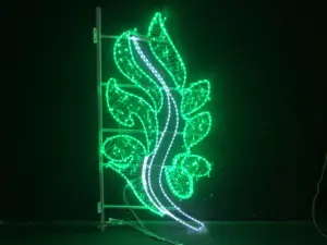 Toptan 2D açık festivali tatil yeni yıl ramazan noel sokak dekorasyonu kutup led heykel tel çerçeve motif ışık