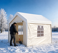 Abri de voiture extérieur en tente avec structure en acier, imperméable, anti-poussière, pare-soleil, isolation thermique, facile à utiliser