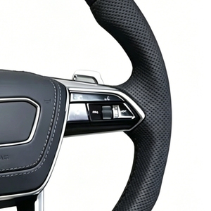 Volante de Cuero Perforado con Fibra de Carbono para Audi A3 A4 A5 A6 A8 R8 TT Q3 Q5 Q7 Q8 B9, Suministro de Fábrica - Product Image 5