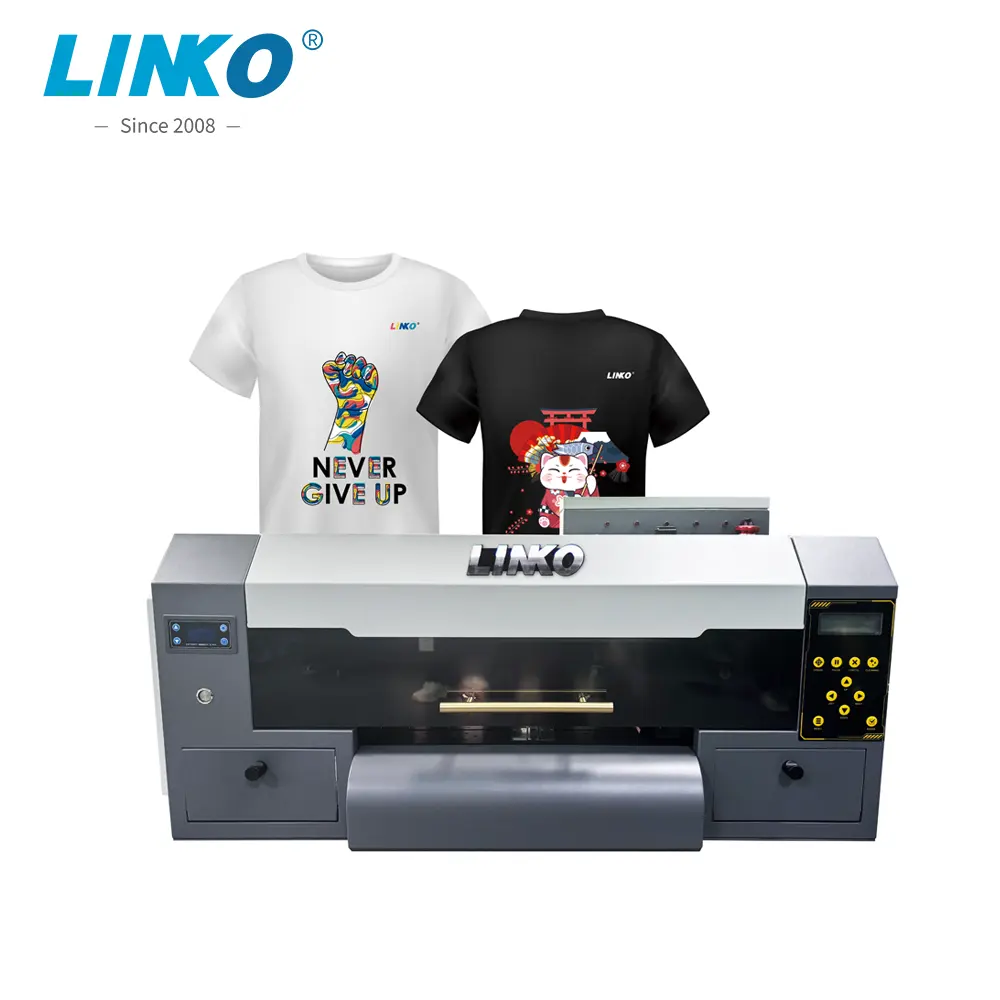 A3 300mm doppia i1600 testine di stampa DTF stampante completamente automatica facile da usare t-shirt macchina da stampa personalizzata con inchiostro di pigmento nuovo