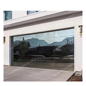 Porte de <span class=keywords><strong>garage</strong></span> contemporaine en verre-Alliage d'aluminium, solution d'entrée pliable - Product Image 1