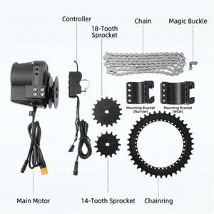 <span class=keywords><strong>Kit</strong></span> de Conversión de <span class=keywords><strong>Bicicleta</strong></span> Eléctrica con Motor de Tracción Delantera de 450W 48V, Velocidad de 30-45 km/h, Distancia de 20-70 km, Batería de 5.2-13.5Ah para <span class=keywords><strong>Bicicleta</strong></span> Eléctrica - Product Image 4