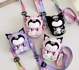 Monedero de goma para niños, bolso de hombro infantil para niñas con figura de Stitch, bolsos de peluche bonitos para niños, bolsos pequeños - Product Image 6