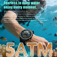 Montre connectée SENBONO MAX88 pour hommes - Montre connectée GPS six étoiles |   Montre connectée de fitness avec écran AMOLED HD, appels sans fil, étanchéité 5ATM