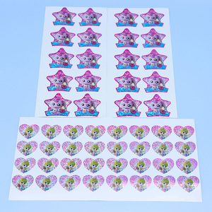 Wholesale Customized Kids Cartoon Stickers Bright Pink PET Self <b>Adhesive</b> Labels BPA Free <b>PVC</b> Waterproof Custom Sticker Accept - Product Image 3