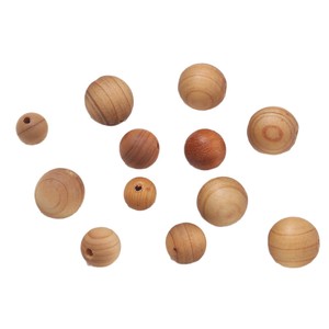 Perles rondes en bois de cyprès naturel, 10mm, perles en vrac pour la fabrication de bracelets, accessoires de bijoux, matériaux en gros - Product Image 5