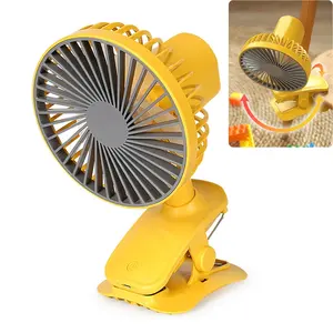 Prezzo di fabbrica USB Clip Fan grande vento portatile Mini ventilatore automatico testa di scuotimento Clip da tavolo passeggino Fan del bambino