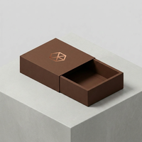 Boîte en carton coulissante personnalisée pour emballage de bijoux fins avec logo sur mesure en gros
