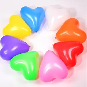 Yiwu nhà máy nóng bán lễ hội globos Valentine thiết kế Latex hình trái tim Bóng latex với màu đỏ