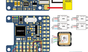 Controlador de Vuelo Matek Mateksys F411-WTE STM32F411 con BEC Integrado, Salida 2-6S ESC 90A, Sensor de Corriente, para Drones de Ala Fija, BMI270 - Product Image 4