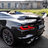 Aileron arrière en fibre de carbone style Z06 ZR1 pour Chevrolet Corvette C8 Z51 2020-2022, becquet de coffre arrière, kit carrosserie
