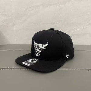 Casquette de baseball unisexe style streetwear pour Chicago, en sergé, 6 panneaux, calotte rigide, visière large, style hip-hop, protection solaire - Product Image 3