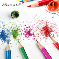 Lot de crayons de couleur en bois pour étudiants, 12/18/24/36/48 crayons professionnels à base d'huile à mine souple pour adultes et enfants