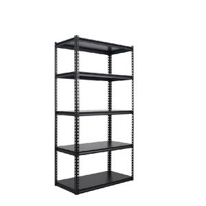 رفوف متعددة الطبقات بدون براغي، 5 طبقات، فولاذية، مقاومة للتآكل، سوداء، رف مستودع متعدد الطبقات - Product Image 1