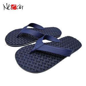 Sandalias de Playa Negras para Hombre Nicecin, Chanclas EVA con Textura Tejida, Antideslizantes, para Exteriores, con Logotipo Personalizado OEM - Product Image 2