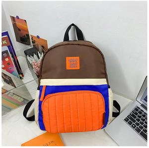 Moda Color Contraste Cool Estudiante Mochila Viaje al aire libre Gran capacidad Mochila ligera para padres e hijos - Product Image 4