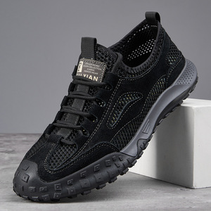 Chaussures décontractées pour hommes, grandes tailles, style rétro, respirantes, à mailles ajourées, pour la randonnée et le sport - Product Image 4
