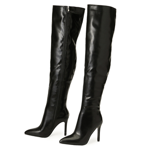 Nouvelles bottes hautes à talon aiguille 2023, mode extérieure, défilé, style urbain, collection complète de bottes 42 - Product Image 6