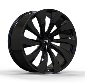 Gran oferta para <span class=keywords><strong>Bentley</strong></span> Bentagya Flying Spur <span class=keywords><strong>Continental</strong></span> Gt 5x130 ruedas 19 21 22 23 pulgadas llanta brillante Negro Aleación Ruedas forjadas llanta - Product Image 4