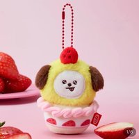Nouveaux modèles de la série Kpop Strawberry Cake Party 7, porte-clés en peluche Kpop de 10 cm, pendentif de sac, breloque, poupée mignonne en coton doux