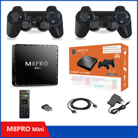 Konsol Game Retro M8 Pro Mini HD TV Box Sistem Ganda Open Source Arcade 3D Set Top Box dengan 30 Emulator 40000 Game