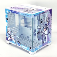 Caja de Ordenador de Escritorio para Juegos NPC NEXUS Theme Mini-ITX Vertical de Aleación de Aluminio con Panel Lateral Transparente y Diseño Personalizable