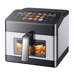 Freidora <span class=keywords><strong>de</strong></span> Aire Eléctrica Digital <span class=keywords><strong>de</strong></span> 8 <span class=keywords><strong>Litros</strong></span> con Doble <span class=keywords><strong>Calentador</strong></span>, Construcción Completamente en Acero Inoxidable, Diseño Cuadrado <span class=keywords><strong>de</strong></span> Lujo para Uso Doméstico y Hotelero - Product Image 3