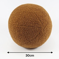 Housse de coussin à boucle souple, directe d'usine, taie d'oreiller à sphère en peluche lavable avec fermeture éclair