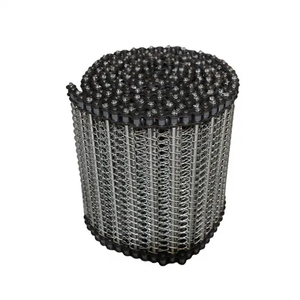 Kualitas tinggi rantai baja tahan karat Tautan Spiral kawat konveyor sabuk jala kualitas makanan produsen Las polos pemotongan termasuk - Product Image 1
