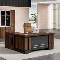 Mobilier de bureau en bois de luxe de style unique de Sanxin Table de bureau exécutive bureau moderne de patron PDG